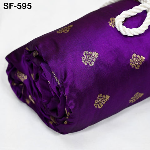 70gsm Pure Silk Fabric by The Yard Brocade Indian Wedding Dress Brides Bridesmaids Mother Shift Dresses Vest Coat Historic Medieval Costumes