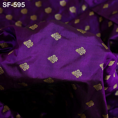 70gsm Pure Silk Fabric by The Yard Brocade Indian Wedding Dress Brides Bridesmaids Mother Shift Dresses Vest Coat Historic Medieval Costumes