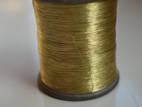 Metallic Golden Embroidery Thread,  embroidery supply, sewing supply, art silk yarn, Sewing silk thread, sewing supplies, Wholesale threads, Twin Shade thread