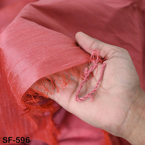 Indian Red Pure Dupioni Fabric Raw Silk by the Yard Indian Wedding Dresses Pillowcases Drapery Curtains Cushion Cover Costume upholstery