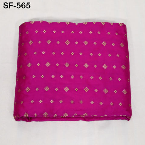 70gsm Pure Mysore Silk Fabric by The Yard Brocade Zari Buttie Indian Wedding Bridesmaids Costumes Blouses Pillowcases Home Decor Dolls