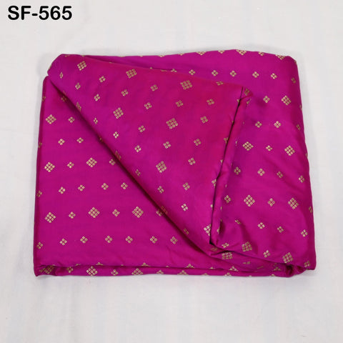 70gsm Pure Mysore Silk Fabric by The Yard Brocade Zari Buttie Indian Wedding Bridesmaids Costumes Blouses Pillowcases Home Decor Dolls