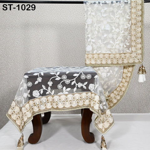 White Dupatta Embroidered Indian Long Net Chunni, Bridal Veil, Lehenga Stole, Punjabi Dress Chuni, Women's Head Scarf, Gift for Friend