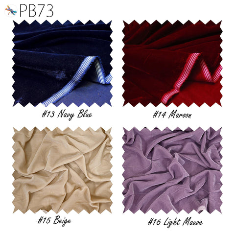 44'' Indian Velvet Fabric by the yard Viscose Fabric Bridal Wedding Dress Historic Costumes Curtain Home Decor Quilting Sewing DIY Crafting