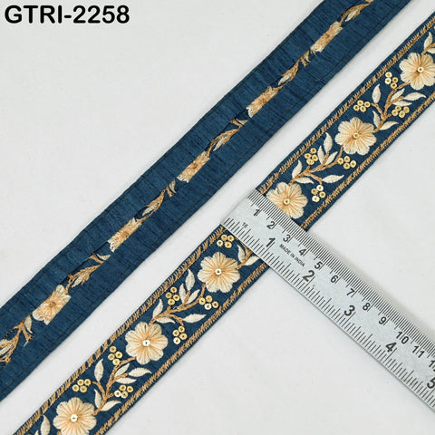 9 Yard Indian Sari Trim Sewing Crafting Trimmings Curtains Headbands Border Embroidered Saree Ribbon Embellishments Embroidery Cushions