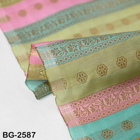 Stripes Brocade Fabric by Yard Indian Winter Wedding Dress Brides Mother Full-Length Coats Cropped Jacket Theatrical Historic Costumes