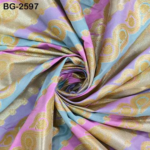 Diagonal Brocade Fabric by Yard Indian Winter Wedding Dress Brides Mother Full-Length Coats Cropped Jacket Theatrical Victorian Costumes