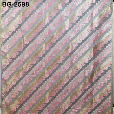 Diagonal Brocade Fabric by Yard Indian Winter Wedding Dress Brides Mother Full-Length Coats Cropped Jacket Theatrical Victorian Costumes