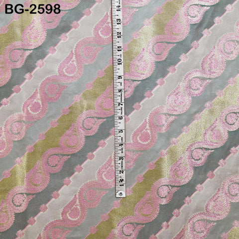 Diagonal Brocade Fabric by Yard Indian Winter Wedding Dress Brides Mother Full-Length Coats Cropped Jacket Theatrical Victorian Costumes