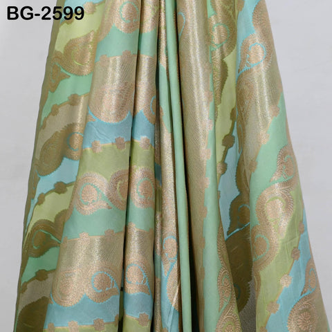 Diagonal Brocade Fabric by Yard Indian Winter Wedding Dress Brides Mother Full-Length Coats Cropped Jacket Theatrical Victorian Costumes