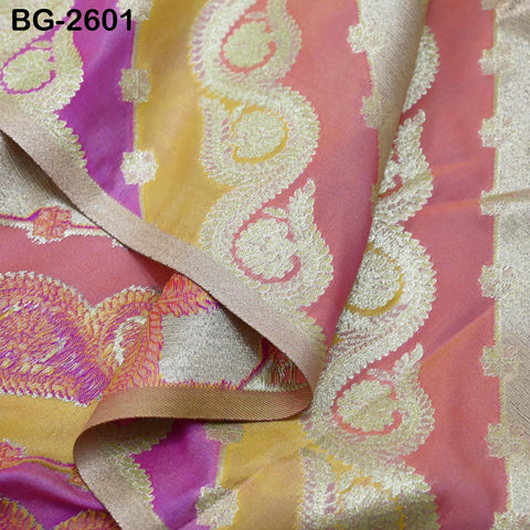 Diagonal Brocade Fabric by Yard Indian Winter Wedding Dress Brides Mother Full-Length Coats Cropped Jacket Theatrical Victorian Costumes