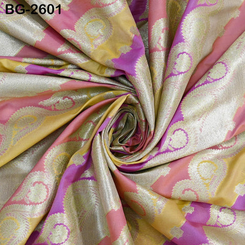 Diagonal Brocade Fabric by Yard Indian Winter Wedding Dress Brides Mother Full-Length Coats Cropped Jacket Theatrical Victorian Costumes