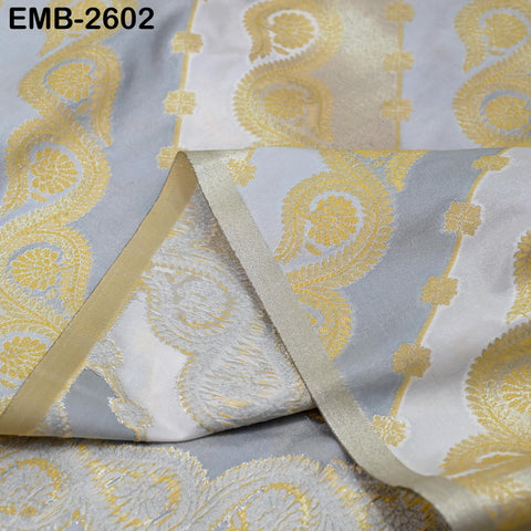 Diagonal Brocade Fabric by Yard Indian Winter Wedding Dress Brides Mother Full-Length Coats Cropped Jacket Theatrical Victorian Costumes