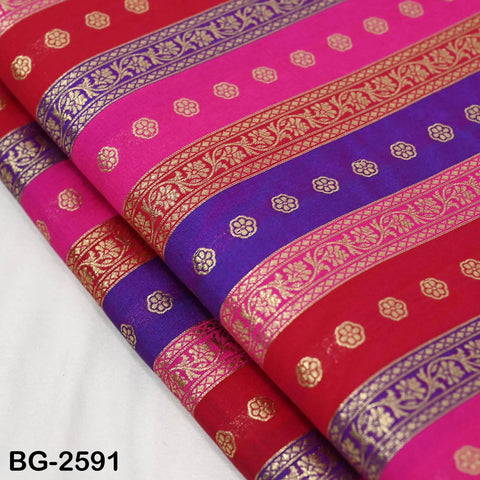 Stripes Brocade Fabric by Yard Indian Winter Wedding Dress Brides Mother Full-Length Coats Cropped Jacket Theatrical Historic Costumes