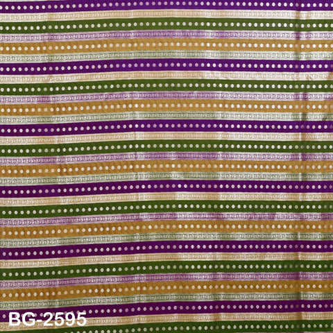 Stripes Brocade Fabric by Yard Indian Winter Wedding Dress Brides Mother Full-Length Coats Cropped Jacket Theatrical Historic Costumes