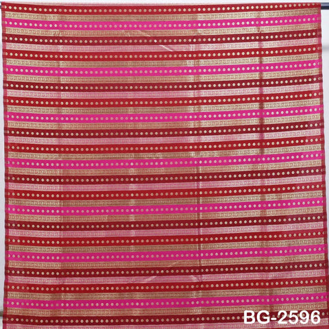 Stripes Brocade Fabric by Yard Indian Winter Wedding Dress Brides Mother Full-Length Coats Cropped Jacket Theatrical Historic Costumes