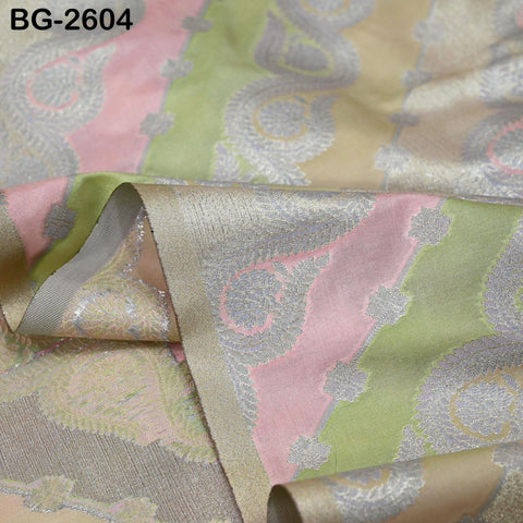 Diagonal Brocade Fabric by Yard Indian Winter Wedding Dress Brides Mother Full-Length Coats Cropped Jacket Theatrical Victorian Costumes