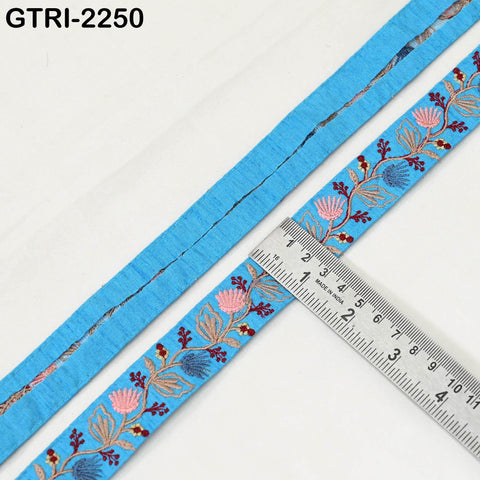 9 Yard Embroidery Ribbon for Kids Crafting Sewing Costumes Dog Collar Tote Bags, Lampshades, Holidays Decor Embroidered Embellishment 3cm