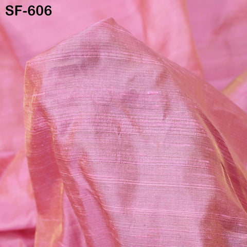 80gsm Pink Dupioni Silk Raw fabric by the Yard Indian Pure Dupion Wedding Bridesmaid Dresses Crafting Sewing Pillowcases Costume