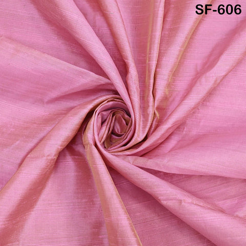 80gsm Pink Dupioni Silk Raw fabric by the Yard Indian Pure Dupion Wedding Bridesmaid Dresses Crafting Sewing Pillowcases Costume