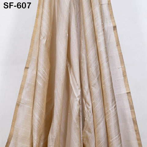 80gsm Beige Dupioni Silk Raw fabric by the Yard Indian Pure Dupion Wedding Bridesmaid Dresses Crafting Sewing Pillowcases Costume