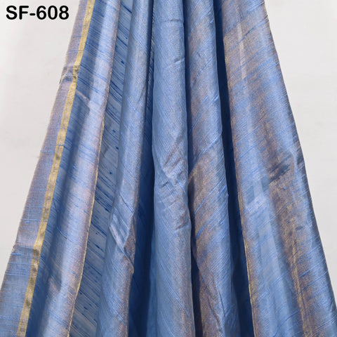80gsm Blue Dupioni Silk Raw fabric by the Yard Indian Pure Dupion Wedding Bridesmaid Dresses Crafting Sewing Pillowcases Costume