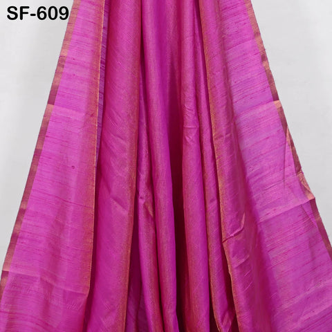 80gsm Fuchsia Pink Dupioni Silk Raw fabric by the Yard Indian Pure Dupion Wedding Bridesmaid Dresses Crafting Sewing Pillowcases Costume