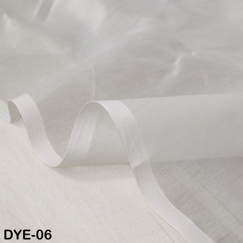 Sheer Chanderi Cotton Silk Fabric by the Yard: Dyeable Indian Sewing, Dressmaking, Crafting Curtains Summer Women and Kids