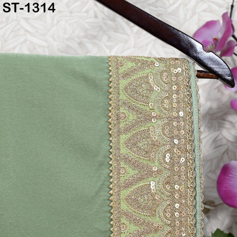 Mint Velvet Dupatta Gold Zari Embroidery on edges, Tradition dupatta Chunni Bridal Veil Lehenga Embroidered Festival Punjabi Women Gift Mom