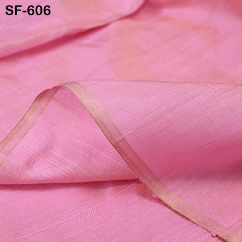 80gsm Pink Dupioni Silk Raw fabric by the Yard Indian Pure Dupion Wedding Bridesmaid Dresses Crafting Sewing Pillowcases Costume
