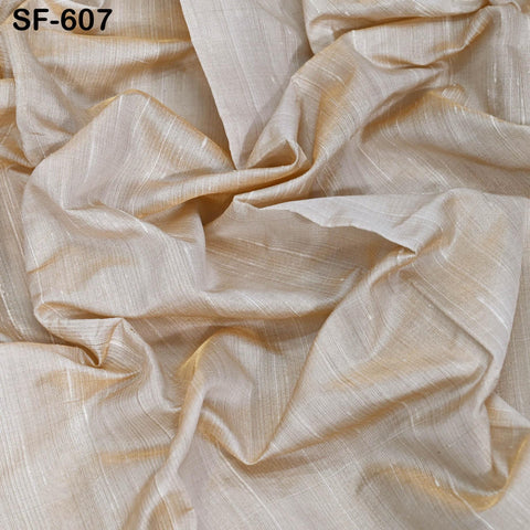 80gsm Beige Dupioni Silk Raw fabric by the Yard Indian Pure Dupion Wedding Bridesmaid Dresses Crafting Sewing Pillowcases Costume