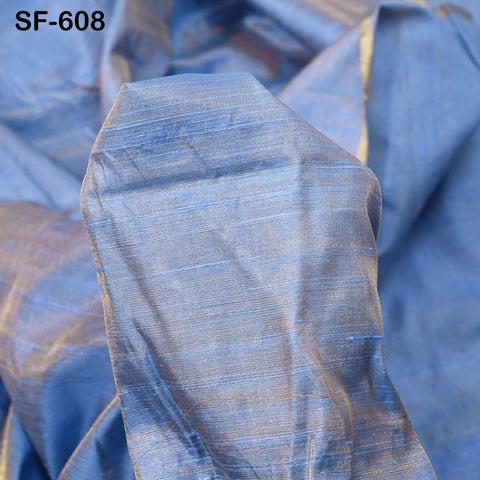 80gsm Blue Dupioni Silk Raw fabric by the Yard Indian Pure Dupion Wedding Bridesmaid Dresses Crafting Sewing Pillowcases Costume