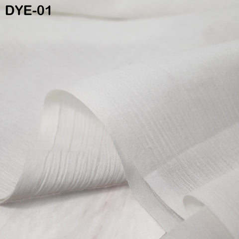 Soft Cotton Fabric: White crinkle cotton fabric, super soft on skin, dyeable cotton fabric by the yard, lining fabric for summer dresses.
