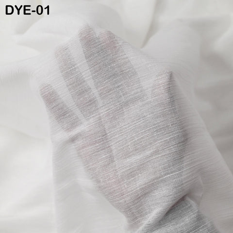Soft Cotton Fabric: White crinkle cotton fabric, super soft on skin, dyeable cotton fabric by the yard, lining fabric for summer dresses.