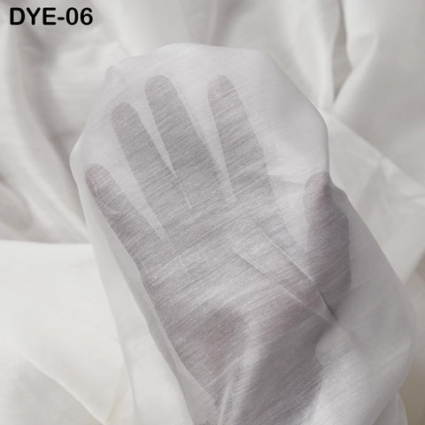 Sheer Chanderi Cotton Silk Fabric by the Yard: Dyeable Indian Sewing, Dressmaking, Crafting Curtains Summer Women and Kids