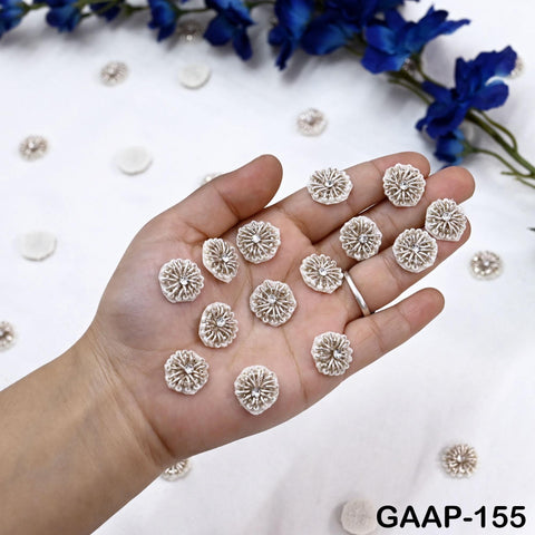 100 Tiny Zardozi Appliques Patch Rhinestone Decorative Sewing Accessory Indian Small Beaded Applique DIY Craft Headband Scrap Booking Decor