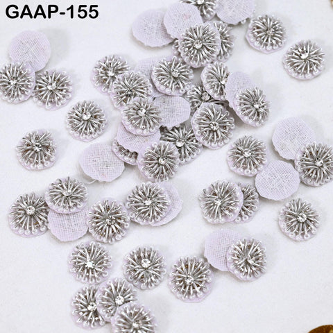 100 Tiny Zardozi Appliques Patch Rhinestone Decorative Sewing Accessory Indian Small Beaded Applique DIY Craft Headband Scrap Booking Decor