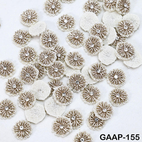100 Tiny Zardozi Appliques Patch Rhinestone Decorative Sewing Accessory Indian Small Beaded Applique DIY Craft Headband Scrap Booking Decor