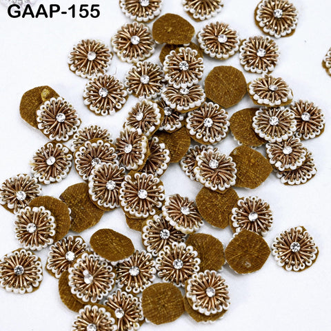 100 Tiny Zardozi Appliques Patch Rhinestone Decorative Sewing Accessory Indian Small Beaded Applique DIY Craft Headband Scrap Booking Decor