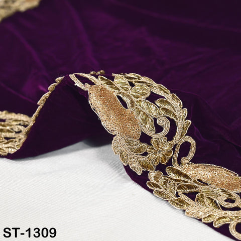 Wine Velvet Dupatta Gold Zari Embroidery on edges Traditional Dupatta Chunni Bridal Veil Lehenga Embroidered Festival Punjabi Women Gift Mom