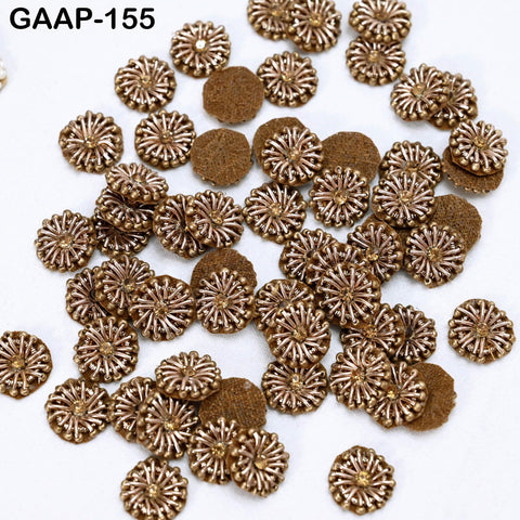 100 Tiny Zardozi Appliques Patch Rhinestone Decorative Sewing Accessory Indian Small Beaded Applique DIY Craft Headband Scrap Booking Decor