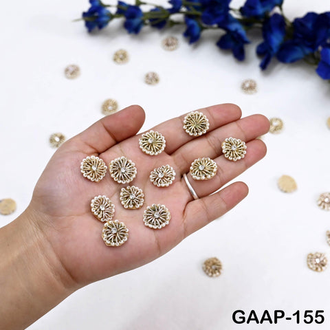 100 Tiny Zardozi Appliques Patch Rhinestone Decorative Sewing Accessory Indian Small Beaded Applique DIY Craft Headband Scrap Booking Decor