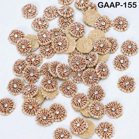 100 Tiny Zardozi Appliques Patch Rhinestone Decorative Sewing Accessory Indian Small Beaded Applique DIY Craft Headband Scrap Booking Decor