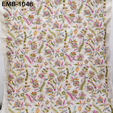 Embroidered Fabric by the Yard for Sewing DIY Crafting Embroidery Wedding Dress Costumes, dolls, bags, table runners, blouses