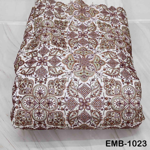 Indian Embroidery Fabric by the yard Embroidered Wedding Costumes Fabric Regency Reticules Victorian Handbags Marie Antoinette Junk Journals