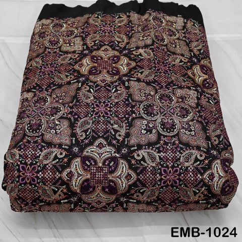 Indian Embroidery Fabric by the yard Embroidered Wedding Costumes Fabric Regency Reticules Victorian Handbags Marie Antoinette Junk Journals