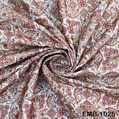 Indian Embroidery Fabric by the yard Embroidered Wedding Costumes Fabric Regency Reticules Victorian Handbags Marie Antoinette Junk Journals
