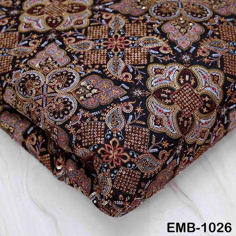 Indian Embroidery Fabric by the yard Embroidered Wedding Costumes Fabric Regency Reticules Victorian Handbags Marie Antoinette Junk Journals