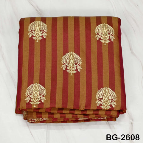 Brocade Fabric by Yard: Blended Silk Banarasi Textile for Dresses, Jackets, Home Decor