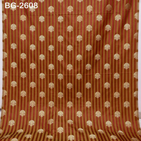 Brocade Fabric by Yard: Blended Silk Banarasi Textile for Dresses, Jackets, Home Decor